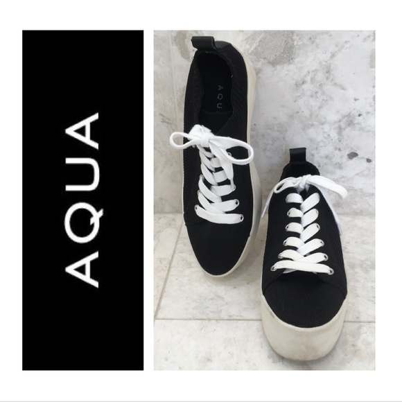 aqua platform sneakers